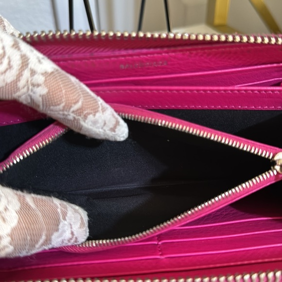 Authentic BALENCIAGA Papier Continental Leather Zip Around Long Wallet - Picture 9 of 16